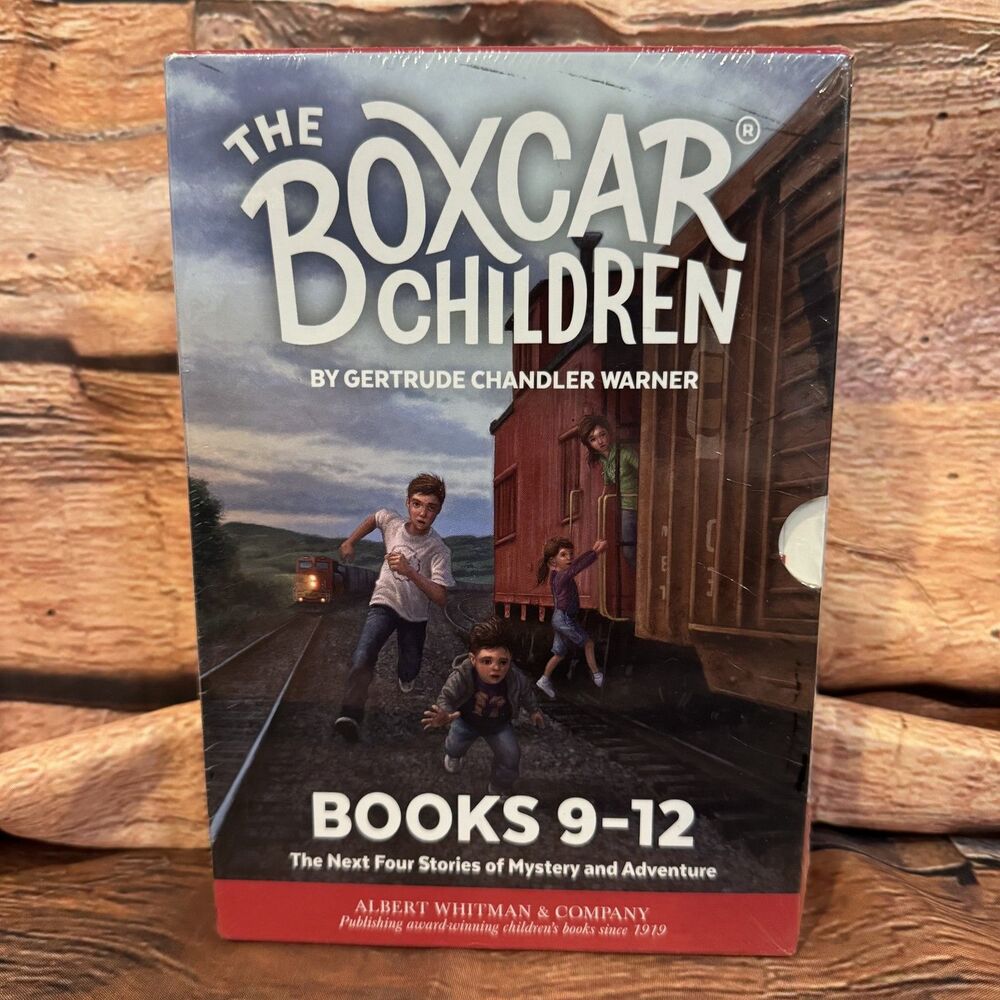 The Boxcar Children Books 9-12 Box Set Gertrude Chandler Warner Mystery Kids New